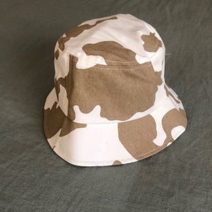 Light Tan Cow Print Bucket Hat